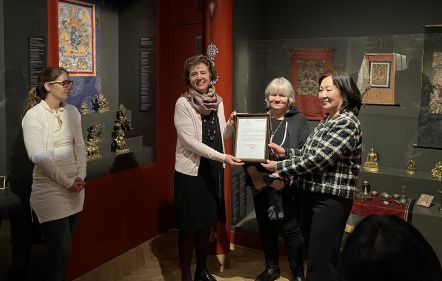 Recognition of Hopp Museum staff - directly from Mongolia