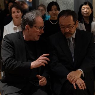 Őexcellenciája Otaka Masato, Japán magyarországi nagykövete és Dr. Baán László, a Szépművészeti Múzeum főigazgatója