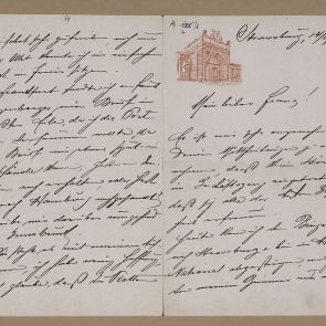 Ferenc Hopp's postcard to his nephew Ferenc Lux from Strasbourg