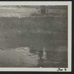 Reflected shapes on the water, Kyoto, 1936