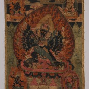 Vadzsrabhairava dharmapála, a "Gyémántjogarral félelmet keltő" tanvédő isten