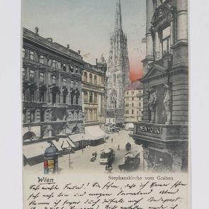 Levelezőlap Bécsből Salomon üdvözletével