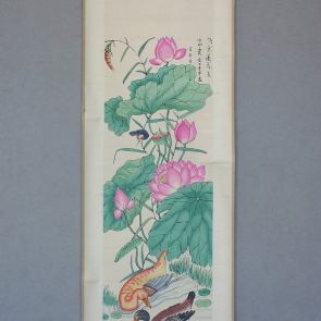 Scroll painting: Lotus flowers