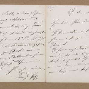 Ferenc Hopp's letter to Henrik Jurány from Syracuse (Siracusa)