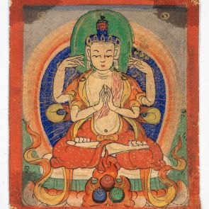 Avalokitésvara, Sadaksarí Avalokitésvara dhjánibódhiszattva, a "Hat szótag" meditációs bódhiszattva