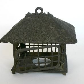 Censer in the shape of a bamboo hut