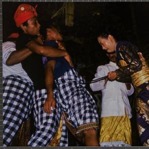 A believer attacks a companion with a kris dagger