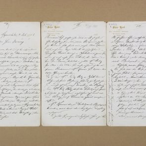 Ferenc Hopp's letter to Henrik Jurány from Miyanoshita