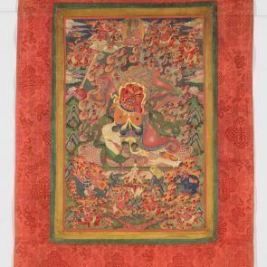 Beg-tse dharmapala, the Red Mahákála, the God of War,