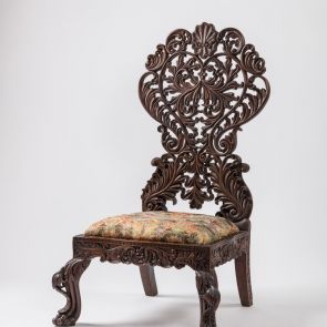 Burmese chair with backrest