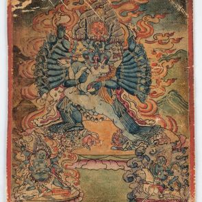 Vadzsrabhairava dharmapála, a "Gyémántjogarral félelmet keltő" tanvédő isten