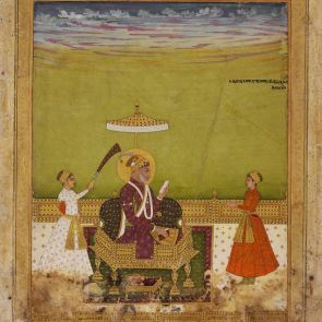 Aurangzeb or Bahadur Shah with Attendants