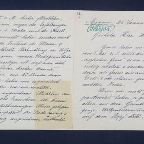 Leopold Angerer's letter to Ferenc Hopp from Miami