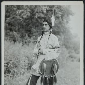 The "Wizard" with a feathered shield