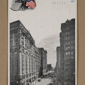 Ferenc Hopp's postcard to Henrik Jurány from Philadelphia