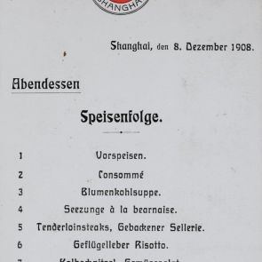 "Speisenfolge", Shanghai