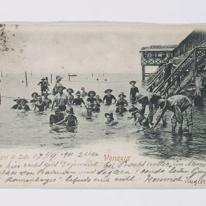 Henrik Kugler's postcard to Ferenc Hopp from Venice