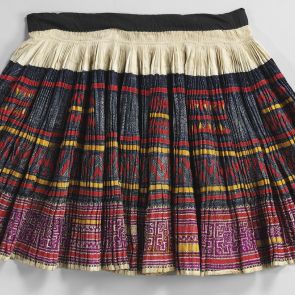 Blue hmong women's skirt
