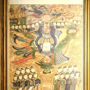 Mahamayuri and his heavenly entourage