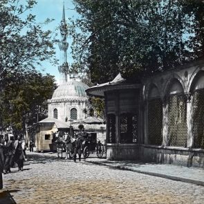 Constantinople. Fountain and turbeh near Şehzade Mosque