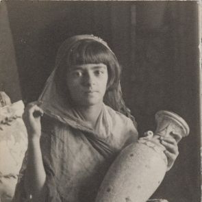 Amrita with a vase