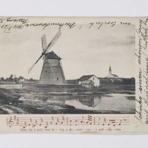 Irma Karcsay's postcard to Ferenc Hopp from Kiskundorozsma
