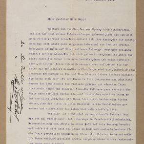 Hugo Praetsch's letter to Ferenc Hopp from Rabaul