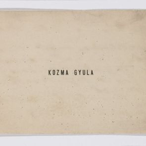 Business card: Gyula Kozma