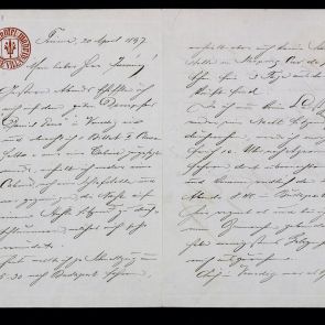 Ferenc Hopp's letter to Henrik Jurány from Rijeka