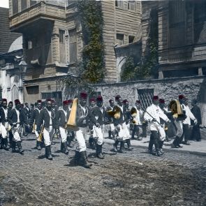 Constantinople. Sailors returning after the customary Friday selamlik