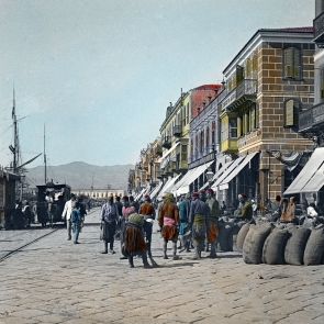 The harbour of İzmir (Kordon), and the corn exchange