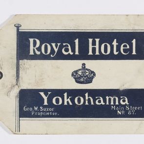 Baggage ticket of Royal Hotel
