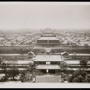 View south from Meishan Hill, distant view of the Imperial Palace, Beijing