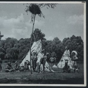 Ritual dance around the totem pole