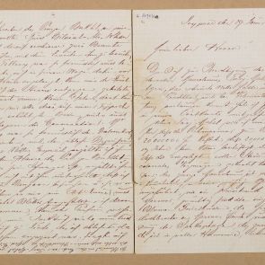 Ferenc Hopp's letter sent to Calderoni and Co. from Jeypore (Jaipur)
