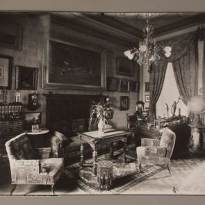 Ferenc Hopp's study in the villa, 1900s