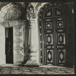 The silver door of the Mysore (Mysuru) Palace