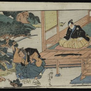 Scene II from the kabuki play Chūsingura (“The story of the 47 rōnin”)