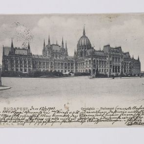 György Lyka's postcard to Ferenc Hopp from Budapest to Vladivostok