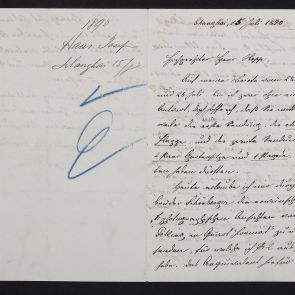Letter of Joseph Haas, vice-consul of the Austro-Hungarian Monarchy in Shanghai, to Ferenc Hopp