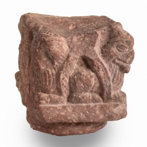 Capital fragment with griffins