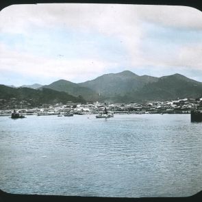Nagasaki at the bottom of Mount Konpira