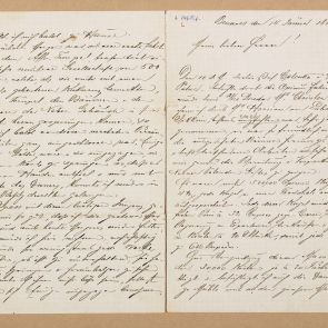 Ferenc Hopp's letter sent to Calderoni and Co. from Benares (Varanasi)