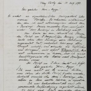 Letter of the painter Béla Pállik to Henrik Jurány, Ferenc Hopp's sales manager, from Nagykároly (Carei), about the repayment of his debt