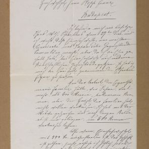 Letter of the art dealer G. B. Bettanin to Ferenc Hopp from Fiume (Rijeka)