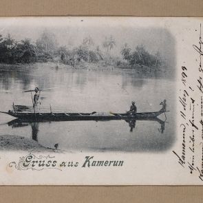 Ferenc Hopp's postcard to Henrik Kugler from Cameroon