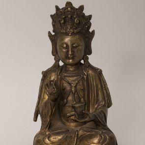 Bodhisattva Guanyin (Skt.: Avalokiteshvara) with a lotus and a cup