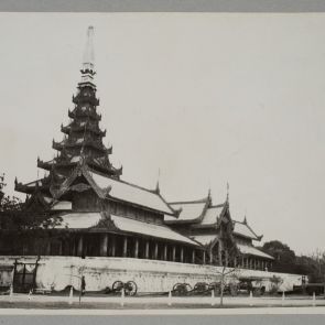 A királyi palota. Mandalay, Mianmar (Burma)