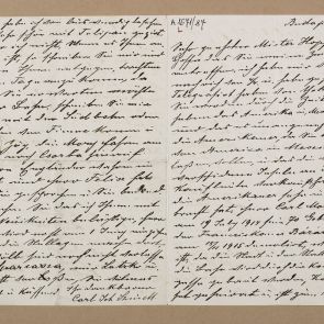 János Szinell's letter to Ferenc Hopp from Budapest