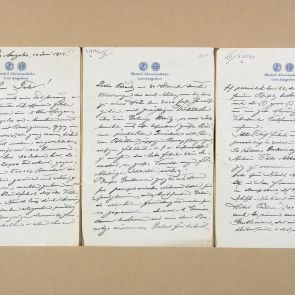 Ferenc Hopp's letter to Aladár Félix from Los Angeles
